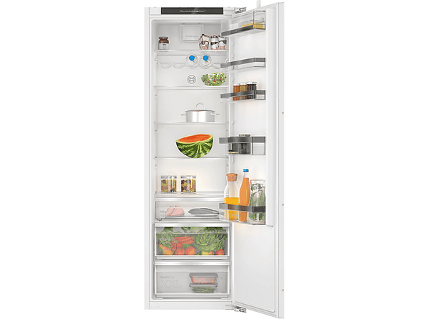 Frigorífico una puerta integrable - Bosch KIR81ADD0, Serie 6,  Cíclico, 177.2 cm, 310 l, Refrigeración súper, iluminación LED,   Blanco