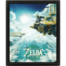 Póster 3D - Pyramid The Legend Of Zelda: Tears Of The Kingdom (Hyrule Skies), Lenticular, 20x26 cm, Enmarcado