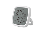 Sensor de temperatura - Sonoff SNZB-02D, Sensor de humedad, Pantalla LCD, Cobertura de hasta 120 m, Blanco