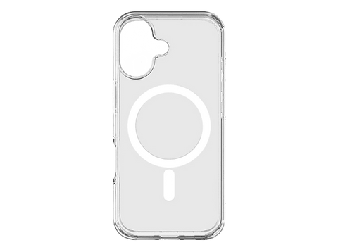 Funda móvil - CellularLine GLOSS MAG, Para iPhone 17, Compatible con MagSafe, Ultrarresistente y con certificación MilitaryTest, Transparente