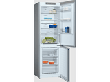 Frigorífico combi - Balay 3KFD565NI Cristal, No Frost, 186 cm, 326 l, Cajón ExtraFresh, Super congelación, Negro