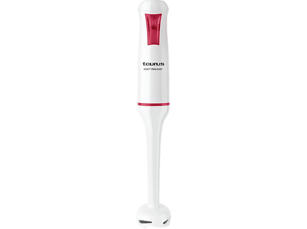 Batidora de mano - Taurus Robot 750 Easy, 750 W, Cuchillas de acero inoxidable, Función Turbo, Blanco
