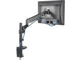 Soporte monitor - Hama Holder, De 13 a 35, VESA 75x75-100x100, Inclinación +45°/-45°, Giro 180°, Hasta 12kg, Altura ajustable, Negro