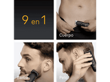 Afeitadora multifunción - Braun Todo En Uno Series 5 AIO5540, Kit De Styling 9 en 1, Lámina Afilada, 14 Longitudes, Barba, Pelo y Cuerpo, Negro