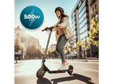 Patinete eléctrico - Cecotec Bongo D20E Connected, Potencia máxima 500W, Potencia nominal 250W, 100 kg, 5200mAh, Vel.20 km/h con conexión a App, Negro