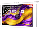 TV OLED 83 - LG OLED83G54LW, OLED 4K, Procesador Inteligente α11 AI Processor 4K Gen2, Smart TV, Instalación incluida, Rocky Black