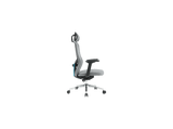 Silla gaming - Newskill Nue, Reposabrazos 3D (ajustable en altura, anchura y profundidad), Carga máx. 150 kg, Malla Transpirable Premium, Gris