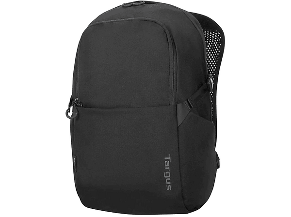 Mochila - Targus EcoSmart® Zero Waste, 21 l, Para portátiles hasta 15.6", Materiales reciclados, 3 compartimentos, Negro