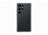 Funda - Samsung Flipsuit Rugerizada, Para Samsung Galaxy S25 Ultra, Transparente y borde negro con pegatina