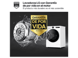 Lavadora carga frontal - LG F4X9009TWCE, 9 kg, 1400 rpm, 23 programas, TurboWash™ 360°, Selector LCD, Clase A-60%, Blanco