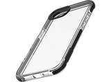 Funda móvil - CellularLine TETRA, Apple, Para iPhone 16e, Transparente y Negro