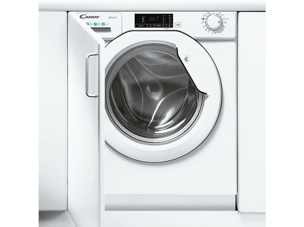 Lavadora integrable - Candy CBW 27D1E-S, 7kg, 1200rpm, 5 ciclos rápidos, Escotilla XXL, Blanco