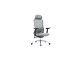 Silla gaming - Newskill Nue, Reposabrazos 3D (ajustable en altura, anchura y profundidad), Carga máx. 150 kg, Malla Transpirable Premium, Gris