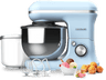 Robot amasador - Cecotec Cecomixer Merengue 5L 1200 Ice-Cream Blue, 1200 W, 5L, 6 velocidades, Movimiento planetario, Incluye heladera, Blue