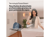 Centro de planchado - Braun CareStyle 5 IS5245BL, 2400 W, Golpe de vapor 480 g/min, 7 bar, Suela de Eloxal, Ergonómico, Azul