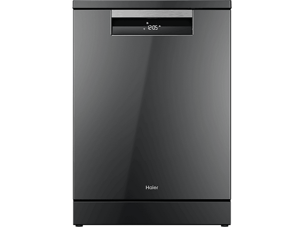Lavavajillas - Haier I-Pro Shine Series 7 XF 4A4M4PA, 14 servicios, 10 programas, 60 cm, Motor Inverter, Wi-Fi, Gris