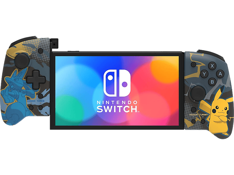 Mando - HORI Split Pad Pro Lucario & Pikachu, Para Nintendo Switch, Inalámbrica, Multicolor