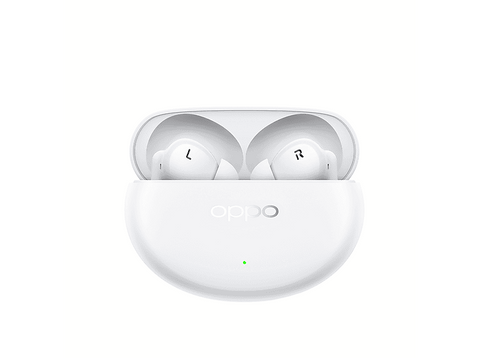 Auriculares True Wireless - OPPO Enco Air4 Pro, Hi-Fi Alive Audio + Enco Master, 36 h Autonomía Estuche, Conexión dual, IP55, Moonlight White