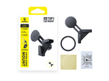 Soporte de móvil para coche - Baseus T-Space TC1, Universal, Para pantalla central, Compatible con MagSafe, Rotación 360º, Negro Cosmic