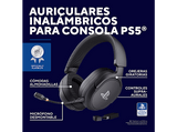 Auriculares gaming - Trust GXT 499W Forta, 55 h Autonomía, Inalámbrico, Para PlayStation® 5, Blanco