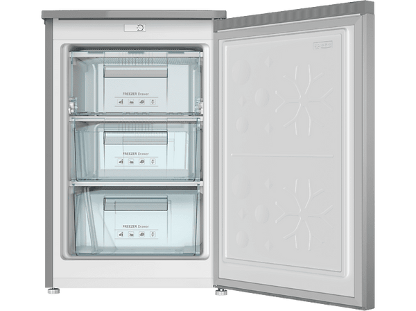 Congelador vertical - Infiniton CV-88L8XEH, 85 l, Alto 84.5 cm, Libre instalación, Cíclico, Inox