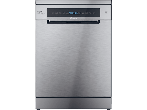 Lavavajillas - Candy Rapido' CF 6B2S3PSX, 16 servicios, 10 programas, 60 cm, Motor Inverter, Wi-Fi,  Inox