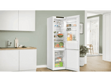 Frigorífico combi - Bosch KGN392WCF, Serie 4, No Frost,203 cm, 363 l, Multi Air Flow, Refrigeración "Súper", Blanco