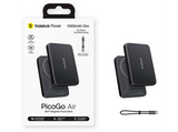 Powerbank - Baseus Picogo Air AM71, 5000 mAh, 22,5W, Carga inalámbrica 15W, USB-C, Ultrafina, Certificado CCC, Negro Cosmic