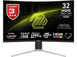 Monitor gaming - MSI MAG 325CQRXF E2, 31.5 WQHD, 240Hz, 0.5 ms GtG, VA , Adaptive Sync, Curvo, HDR Ready