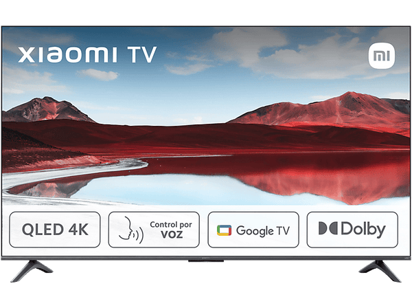TV QLED 75" - Xiaomi A PRO 2025 75, QLED 4K, Smart TV (Google TV), Dolby Vision, Control por voz, Black