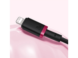 Cable USB a Lightning - Baseus DURA, Lightning a Tipo-C, Carga rápida, Cable trenzado ultrarresistente de 200 cm, Universal, 20W, Rojo y Negro