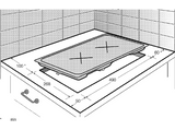 Placa modular - Beko HDMC 32400 TX, Vitrocerámica, 2 zonas, Zona grande 18 cm, 30 cm, Negro