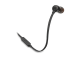 Auriculares de botón - JBL Tune 110, Intraurales, Micrófono, Cable Plano Anti-enredos, Negro