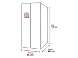 Frigorífico americano - Jocel JSBS014634, No Frost, 178 cm, 445 l, Inox