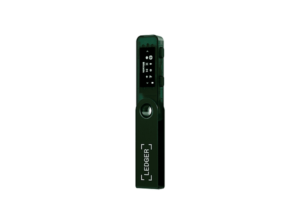 Crypto Wallet - Ledger Nano S Plus, USB-C, Pantalla 1.09" OLED, Verde esmeralda