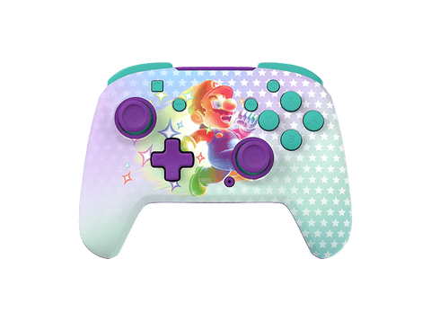 Mando Nintendo Switch - Turtle Beach Rematch Wireless Controller Invincible Mario, Cable USB, Brilla en la oscuridad, Hasta 40 horas