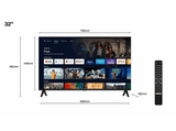 TV LED 32 - TCL 32S5400A, HD, HDR10, Android TV, Micro Dimming, WiFi, Dolby Audio, Negro