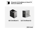 Proyector - LG PU615U, 3840 x 2160 píxeles, 20.000 h, UHD 4K, Plateado
