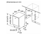 Lavavajillas - Bosch SPH4EKX17E, 10 servicios, 6 programas, 44.8 cm, Silence plus, Home connect, Sin panelar