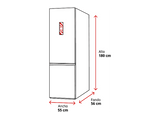 Frigorífico combi - Candy CCH1S518EX, Estático, 180 cm, 262 l, Inox