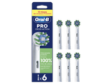 Recambio para cepillo dental - Oral-B Pro CrossAction, Cabezales De Recambio, Pack de 6 unidades, Blanco