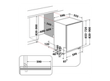 Lavavajillas integrable - Whirlpool WI 7020 PF, 14 cubiertos, 8 programas, 60 cm, Tercera bandeja, PowerClean Pro, Sin panelar