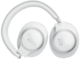 Auriculares inalámbricos - JBL Live 770, Cancelación ruido adaptativa, Autonomía 65h, Bluetooth, Blanco