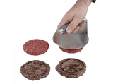 Prensa hamburguesas - Jata HPRE2544, 14 cm diámetro, Acero inoxidable de calidad alimentaria y silicona, Diseño ergonómico