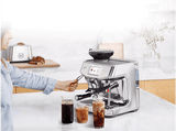 Cafetera express - Sage Barista Touch Impress, 9 bar, 1700 W, 2L, 2 Tazas, Con Extracción en Frío, Acero inoxidable cepillado