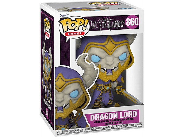 Figura Funko Pop! - Dragon Lord, Tiny Tina’s Wonderland, 9.5 cm, Vinilo, Multicolor