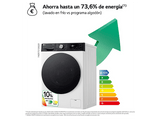Lavadora secadora - LG F4DR7510AGW, 10/6 kg, TurboWash™360°, Steam™, Autodosificador, Blanco