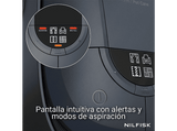 Aspirador con bolsa - Nilfisk Perform Allergy Plus, 750 W, 3.7 l, Filtración HEPA 14, Con luz LED, Negro