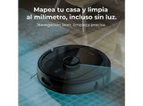 Robot aspirador - Cecotec Conga 9990 AI Spin Revolution Ultra Power Home, 1000W, 240 min, 10000 Pa, APP, Base autovaciado, IA, Hasta 240m2, Negro