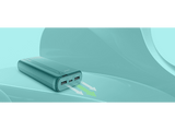 Powerbank - CellularLine Essential, 20000 mAh, 12 W, 144 horas, USB C, USB A, Azul